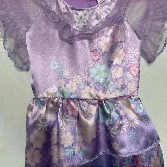 Encanto Isabella Dress Floral Pink & Purple Size  4-6X - Picture 6 of 15